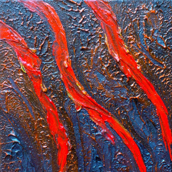 Named contemporary work « Coulee de lave / Lava Flow #14133 », Made by KLARA