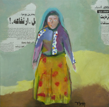 Femme marocaine descendant la grand rue On the ARTactif site