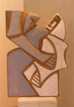 Named contemporary work « Etreinte », Made by DIDIER BOUTEAU