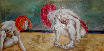 Named contemporary work « Découverte », Made by MARAVALPA