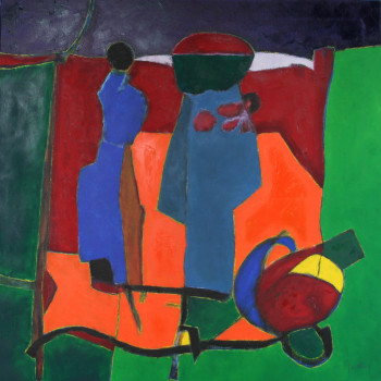 Named contemporary work « Point noir », Made by ALAIN BERTHAUD