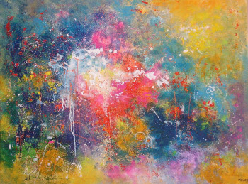 Named contemporary work « NEBULEUSE 1 », Made by MIREILLE MAURY