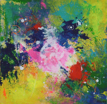 Named contemporary work « NEBULEUSE 5 », Made by MIREILLE MAURY