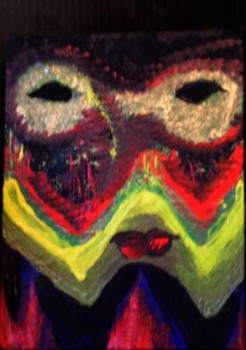 Named contemporary work « Masque de couleur », Made by PAPEPP