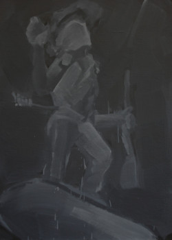 Named contemporary work « cow-boy 4 », Made by FRANCIS KUSTER