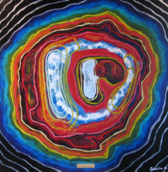 Named contemporary work « Supernova Remnant », Made by GéRALD GOSSELIN