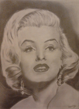 Named contemporary work « Marylin Monroe », Made by KATATTOO28