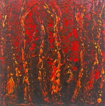 Named contemporary work « Fire Flames #14143 », Made by KLARA