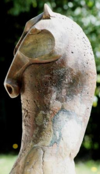 Named contemporary work « CHEVAL /INDIEN », Made by SANDOR SHOMI