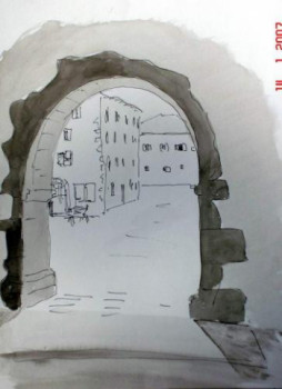 Named contemporary work « Les Aldudes », Made by GUILLOU