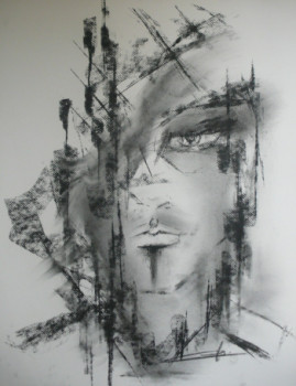 Named contemporary work « Portrait 4 », Made by PATRICK CHARRIER