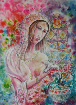 Named contemporary work « Icone », Made by MARWANART