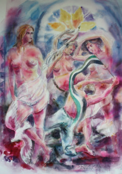 Named contemporary work « Hymne à la liberté 2 », Made by MARWANART