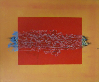 Named contemporary work « Radiographie d'un courant d'air », Made by J.CLAUDE SAVI