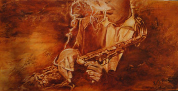 Named contemporary work « Dexter Gordon V », Made by KATIA FONDECAVE