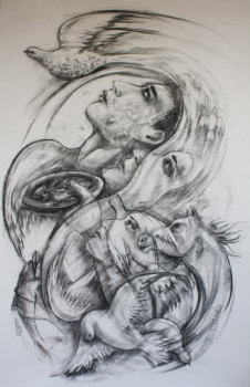 Named contemporary work « L'espoir », Made by MARWANART