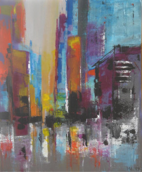 Named contemporary work « NEW YORK ENDORMIE », Made by MIREILLE MAURY