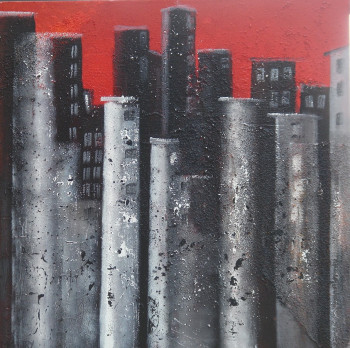 Named contemporary work « IMPRESSION NEW YORK », Made by MIREILLE MAURY