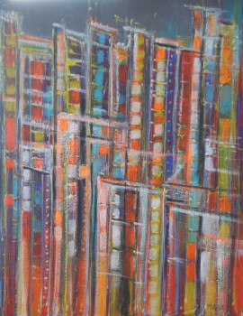 Named contemporary work « NEW YORK ACIDULEE », Made by MIREILLE MAURY