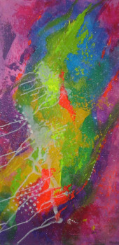 Named contemporary work « NEBULEUSE 100 », Made by MIREILLE MAURY