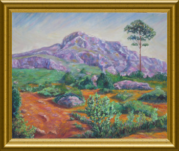 Named contemporary work « La Montagne Ste Victoire », Made by ARTOIS