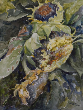 Named contemporary work « Tournesol  », Made by ZHUYAN