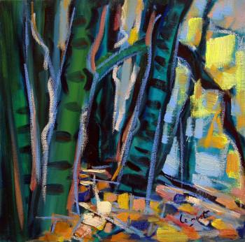 Named contemporary work « Arbres à Toul Goulic », Made by ALAIN LE NOST
