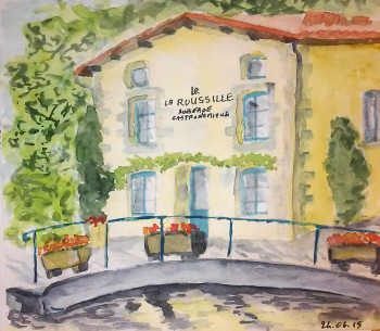 Named contemporary work « L'auberge de la Roussille », Made by BARTLET-DROUZY