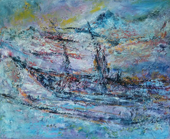 Named contemporary work « Voyage 32 », Made by MIRA PIOTROWSKA