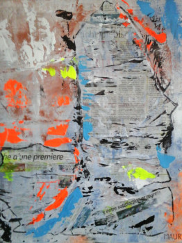 Named contemporary work « AFFICHAGE CLANDESTIN », Made by MIREILLE MAURY