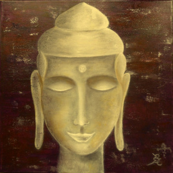 Named contemporary work « Bouddha de paix », Made by CBC