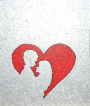 Named contemporary work « Offrir pour la St Valentin N° 41 », Made by ANGELINO CAMPIGOTTO