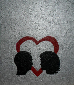 Named contemporary work « Offrir pour la St Valentin N° 49 », Made by ANGELINO CAMPIGOTTO