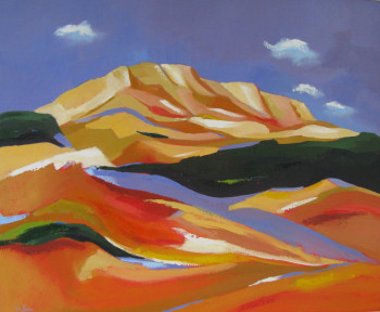 Named contemporary work « La Montagne Sainte Victoire », Made by JEAN-NOëL LE JUNTER