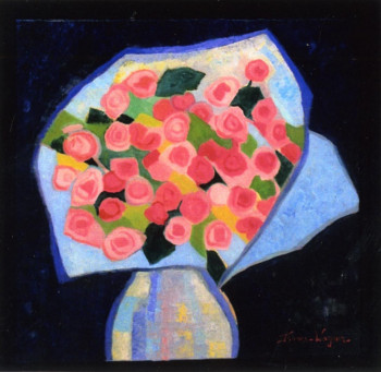 Named contemporary work « bouquet composé », Made by FRANCE WAGNER