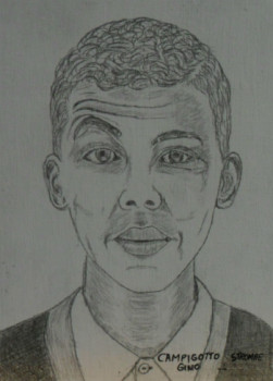 Named contemporary work « Stromae », Made by ANGELINO CAMPIGOTTO