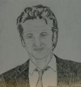Named contemporary work « Sean Penn », Made by ANGELINO CAMPIGOTTO