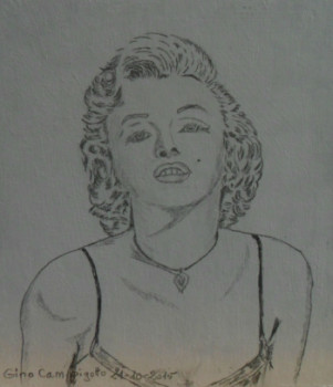 Named contemporary work « Marylin Monroe », Made by ANGELINO CAMPIGOTTO