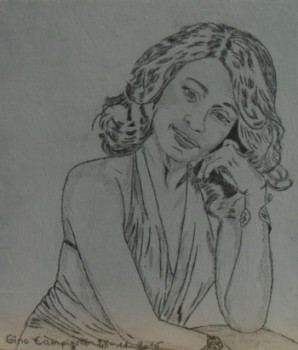 Named contemporary work « Whitney Houston », Made by ANGELINO CAMPIGOTTO
