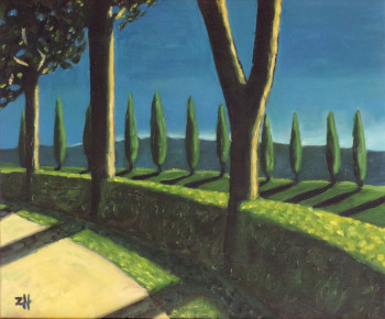 Named contemporary work « Toscane / Tuscany / Toscana S2-01 », Made by JEAN-FRANçOIS ZANETTE