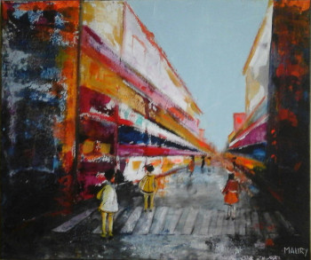 Named contemporary work « URBAIN 1 1 », Made by MIREILLE MAURY