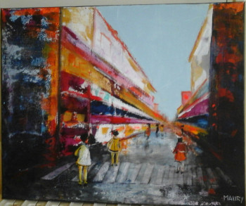 Named contemporary work « URBAIN 1 2 », Made by MIREILLE MAURY