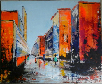 Named contemporary work « URBAIN 3 », Made by MIREILLE MAURY