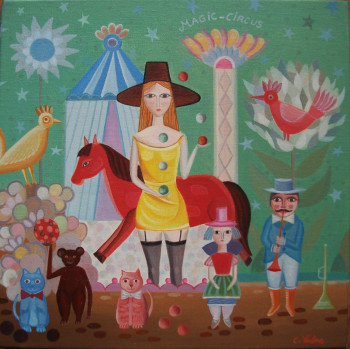 Named contemporary work « magic circus », Made by CHRISTIAN VATAN