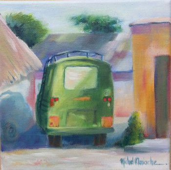 Named contemporary work « Le Minibus  », Made by MICHEL AMIACHE