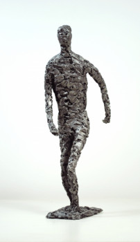 Named contemporary work « l'homme qui marche », Made by JEAN-PIERRE TAUZIA