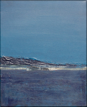 Named contemporary work « Bleu 1 », Made by MURIEL MELIN