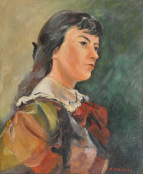 Named contemporary work « Micheline en costume », Made by DANIELL