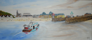 Named contemporary work « Deauville trouville », Made by JACKY MONKA