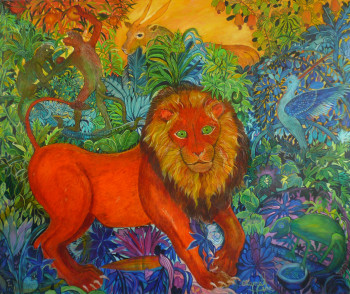 Named contemporary work « le carnaval des animaux », Made by CLAUDINE SURET-CANALE